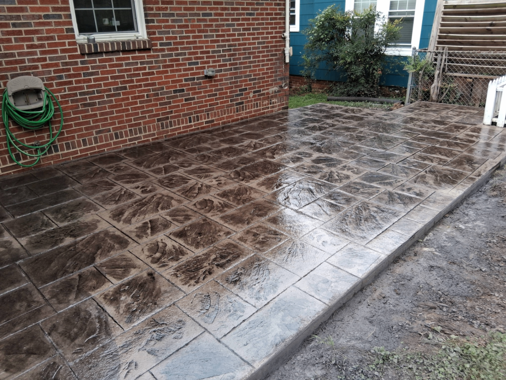 Stamped Stone Patio